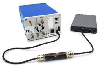 Model 845 with external power bank adapter cable (Option EB6)