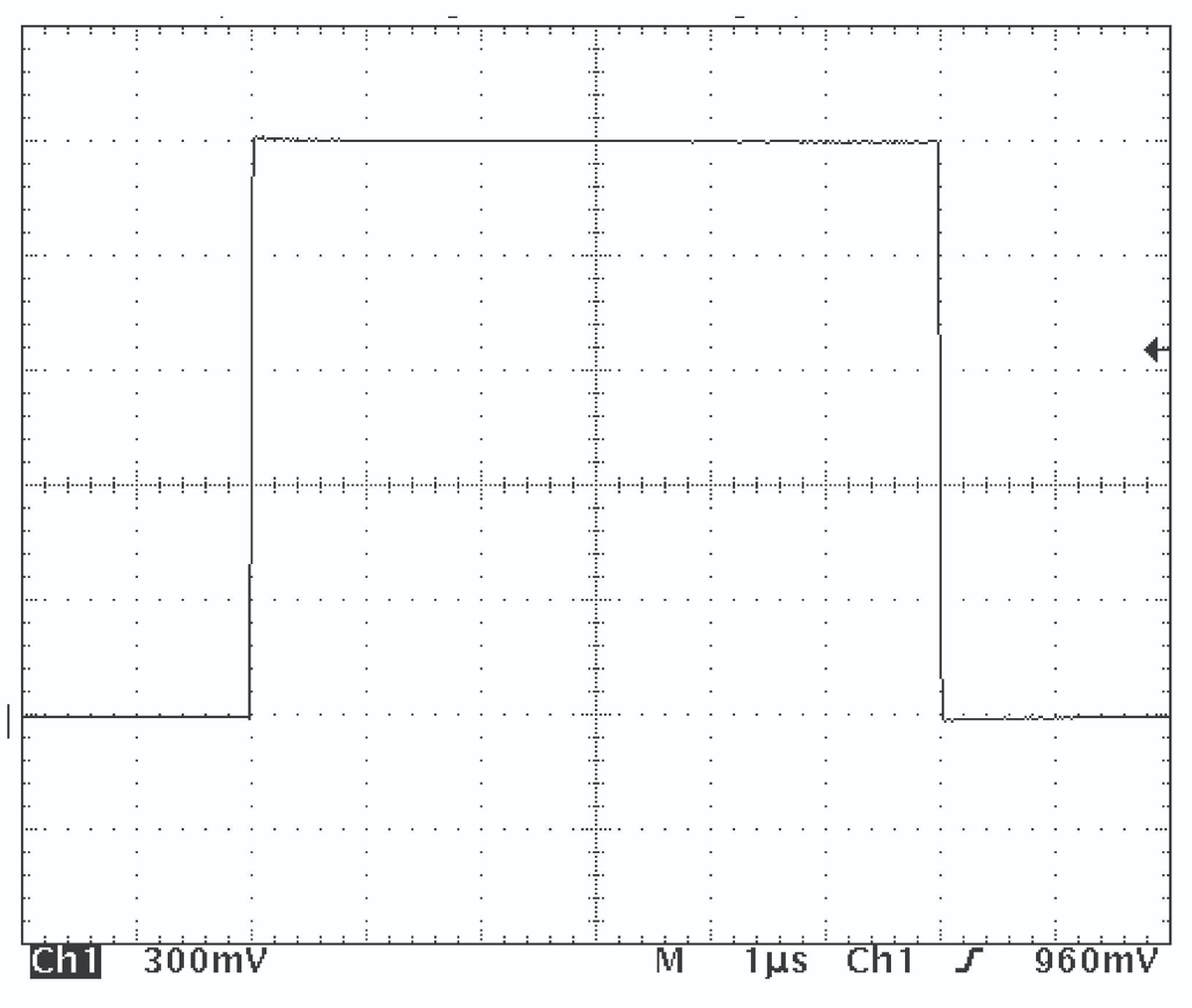 Typical output waveform, 1,500 V
