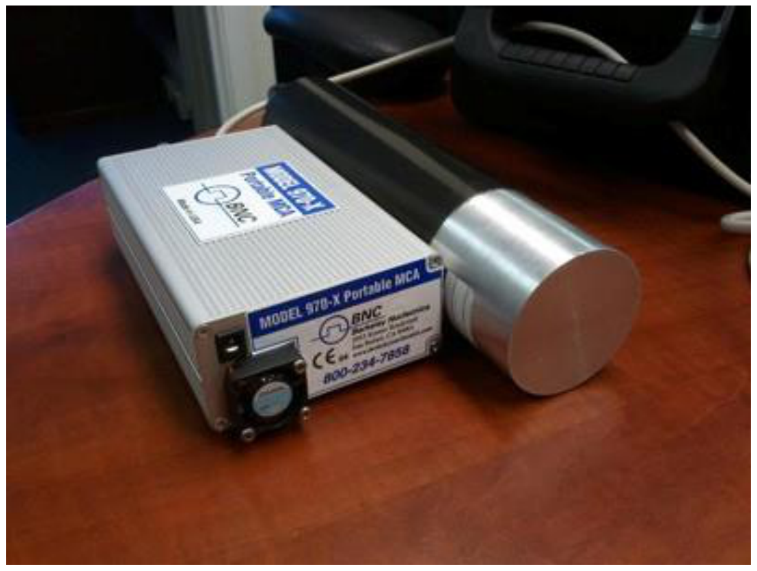 Model 970 Portable Radiation Spectrum Analyzer with detector
