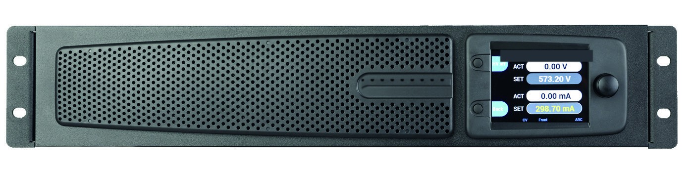 PVP-Series front panel: perforated grille and color TFT display with soft keys