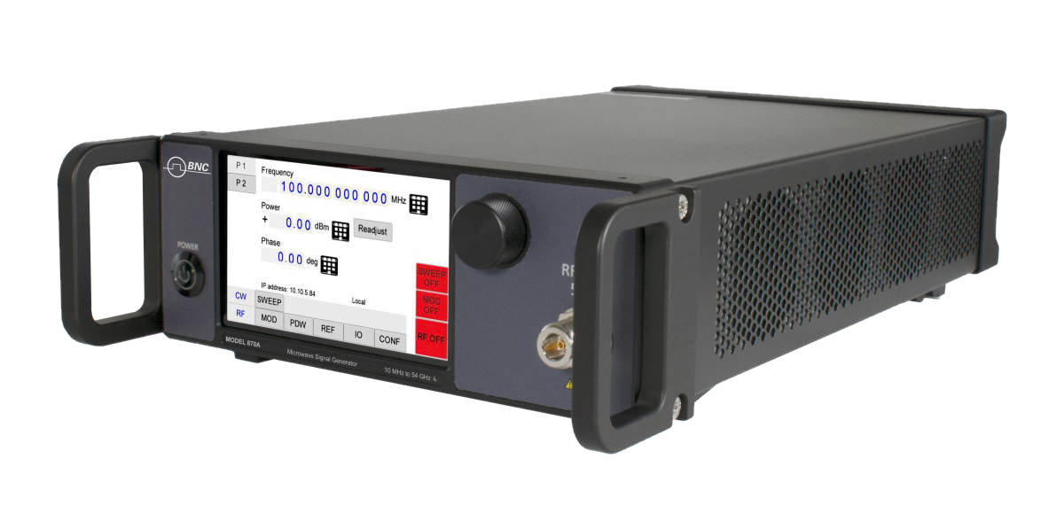 Model 870A signal generator, 10 MHz to 54 GHz